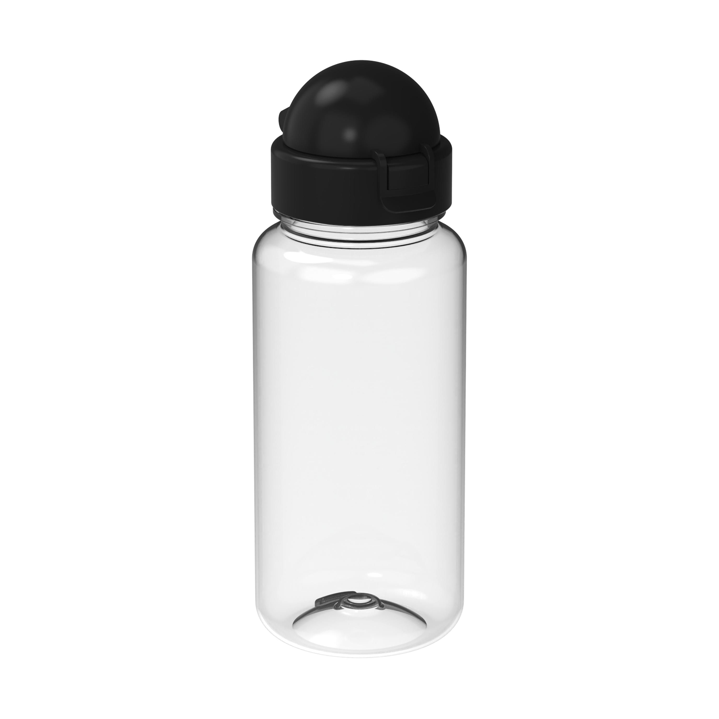 EL02182-2Trinkflasche _Junior_ 400 ml_ RENEW_ transparent_ schwarz