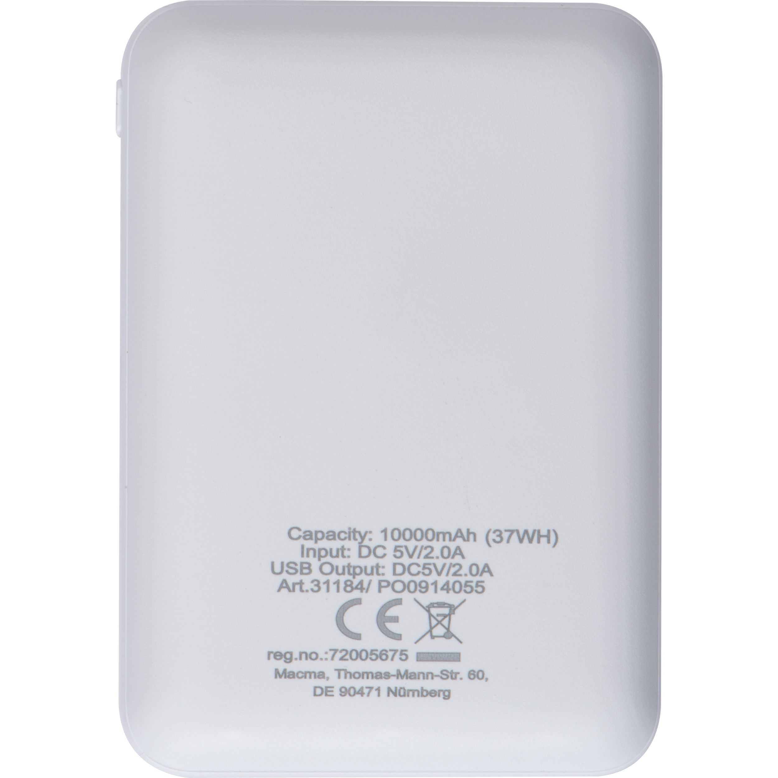MA31184-06Powerbank 10.000 mAh_ weiss