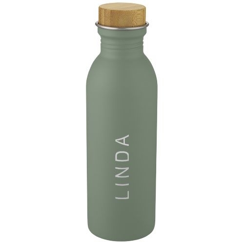 PF100677-3Kalix 650 ml Sportflasche aus Edelstahl_ heather gruen