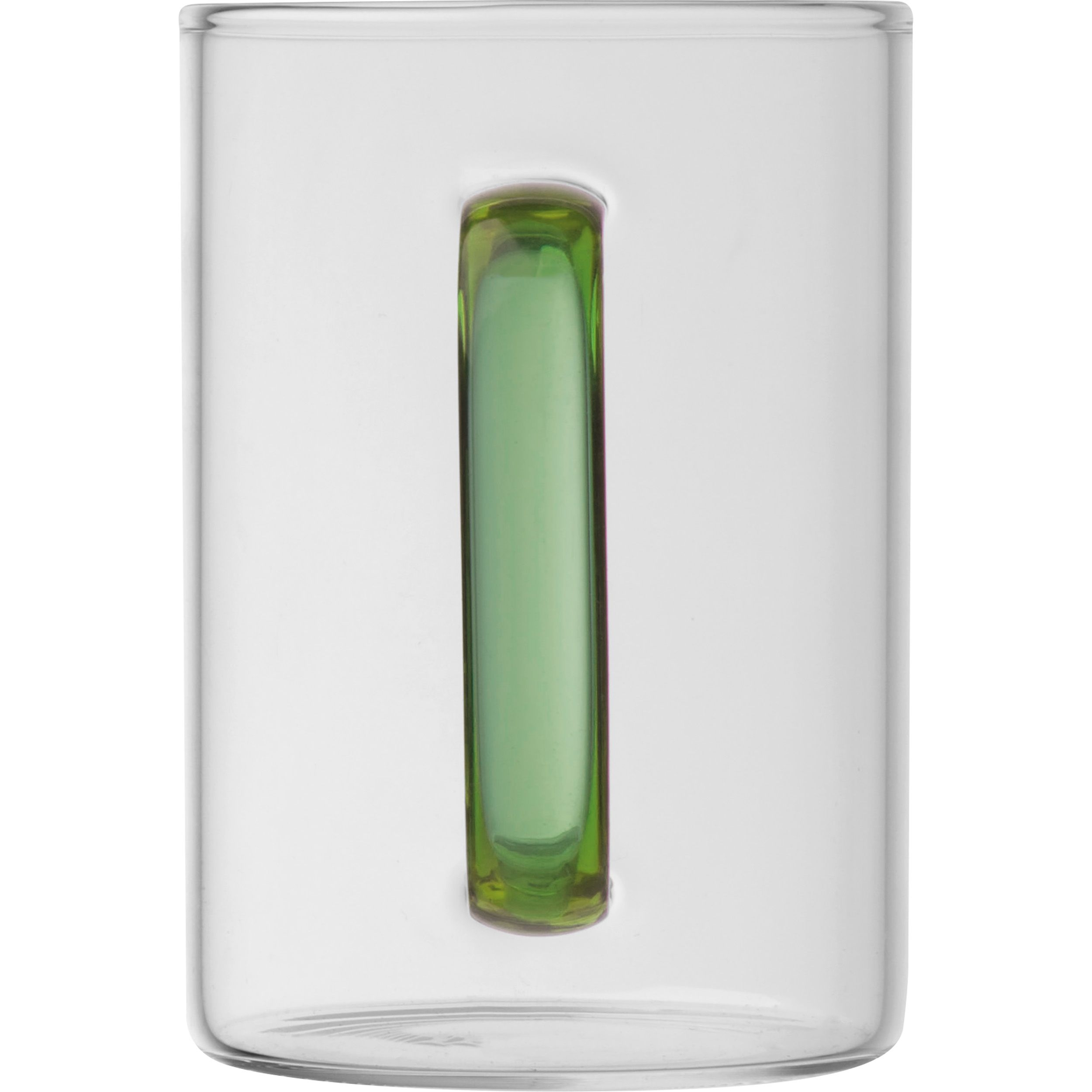 MA82340-09Glastasse mit farbigem Henkel_ 250ml_ gruen