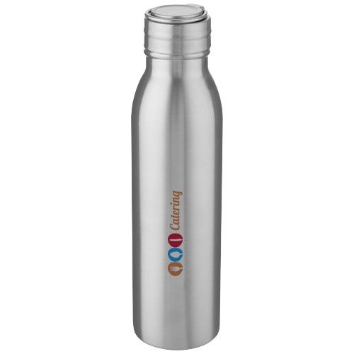 PF100678-3Harper 700 ml Sportflasche aus Edelstahl mit Metallschlaufe_ silber