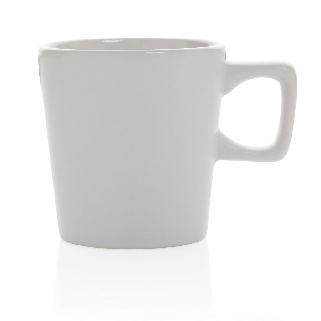 XDP434.05-3Moderne Keramik Kaffeetasse_ 300ml_ weiss