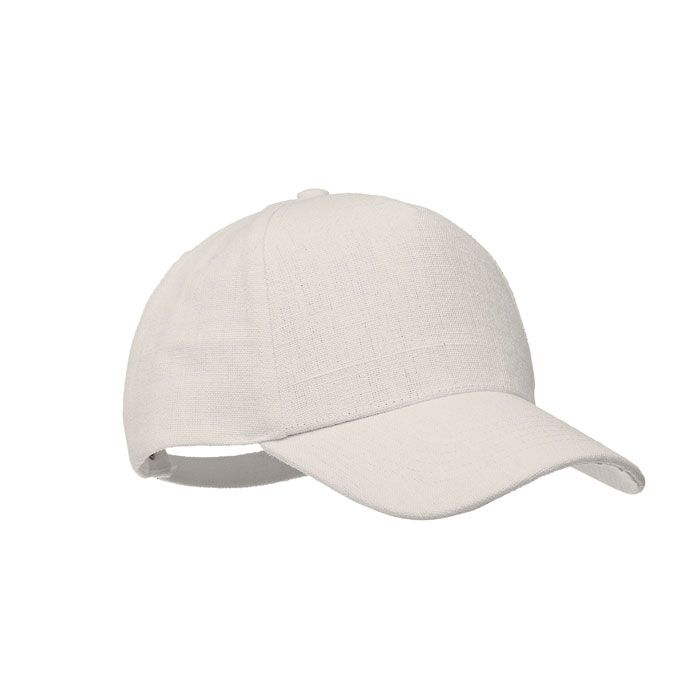 MO6176-13Naima Cap Hanf Baseball Kappe 5 Panele_ Beige