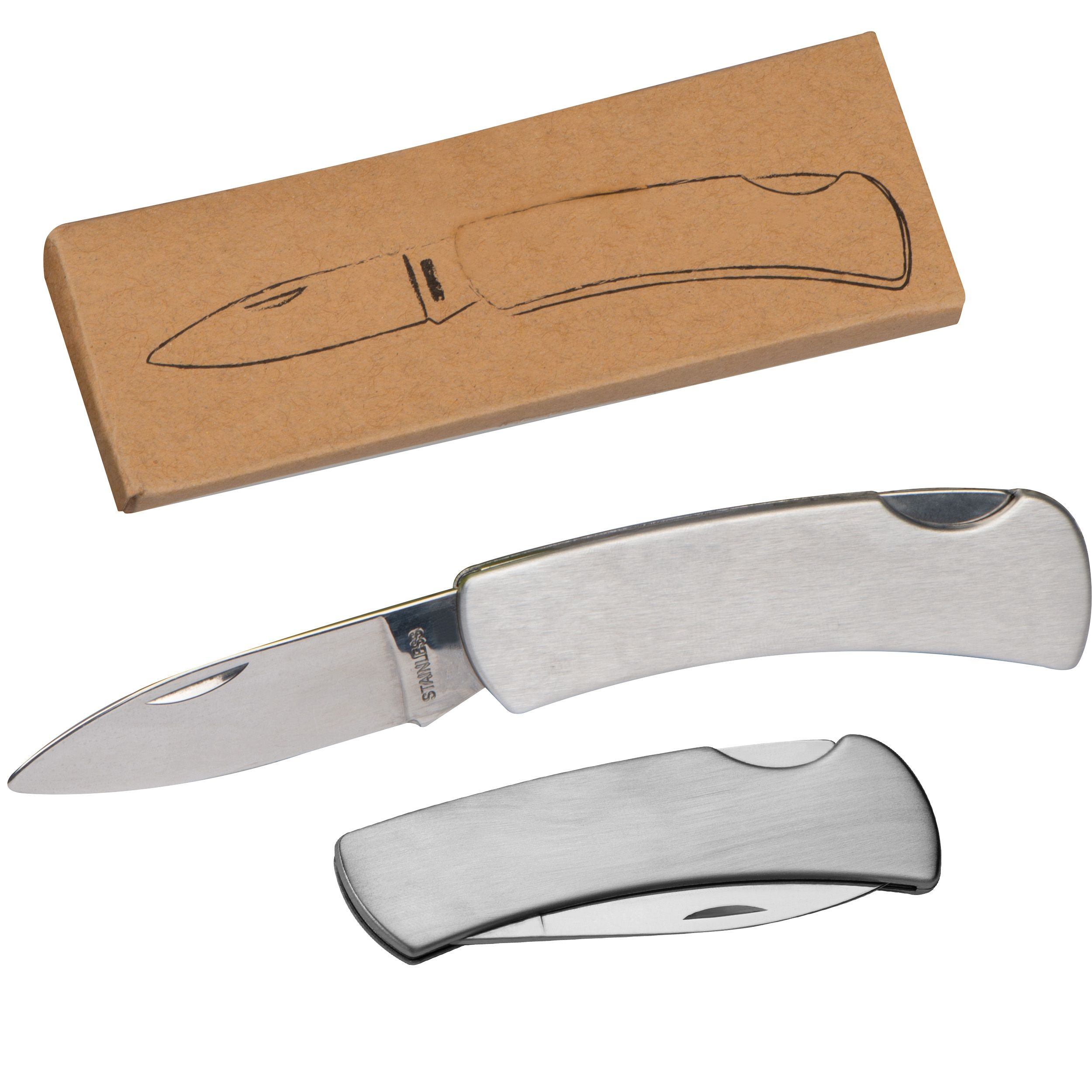 MA50681Taschenmesser aus Edelstahl mit Sicherheitsverschluss