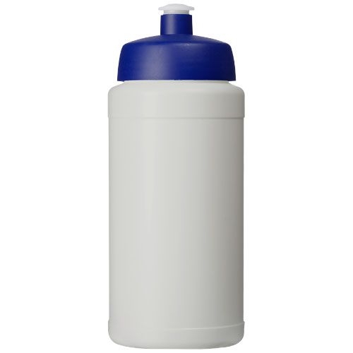PF210444-12Baseline Recycelte Sportflasche_ 500 ml_ natur_blau