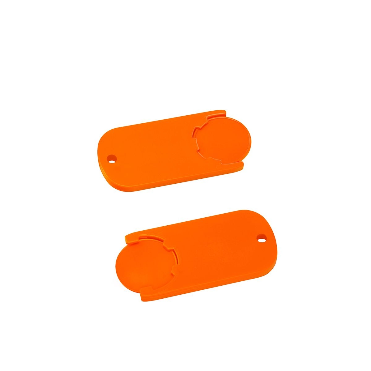 HE7439-5-5Chiphalter mit 1€-Chip _Alpha_ orange_ orange HE7439-5-5Chiphalter mit 1€-Chip _Alpha_ orange_ orange