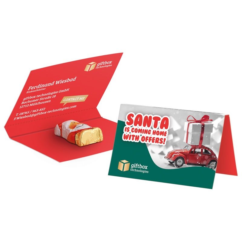 JG20054Werbekarte Visitenkartenformat Weihnachten