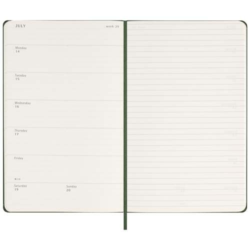 PF107754-4Moleskine Hardcover 12 Monate Wochenkalender L_ myrtengruen