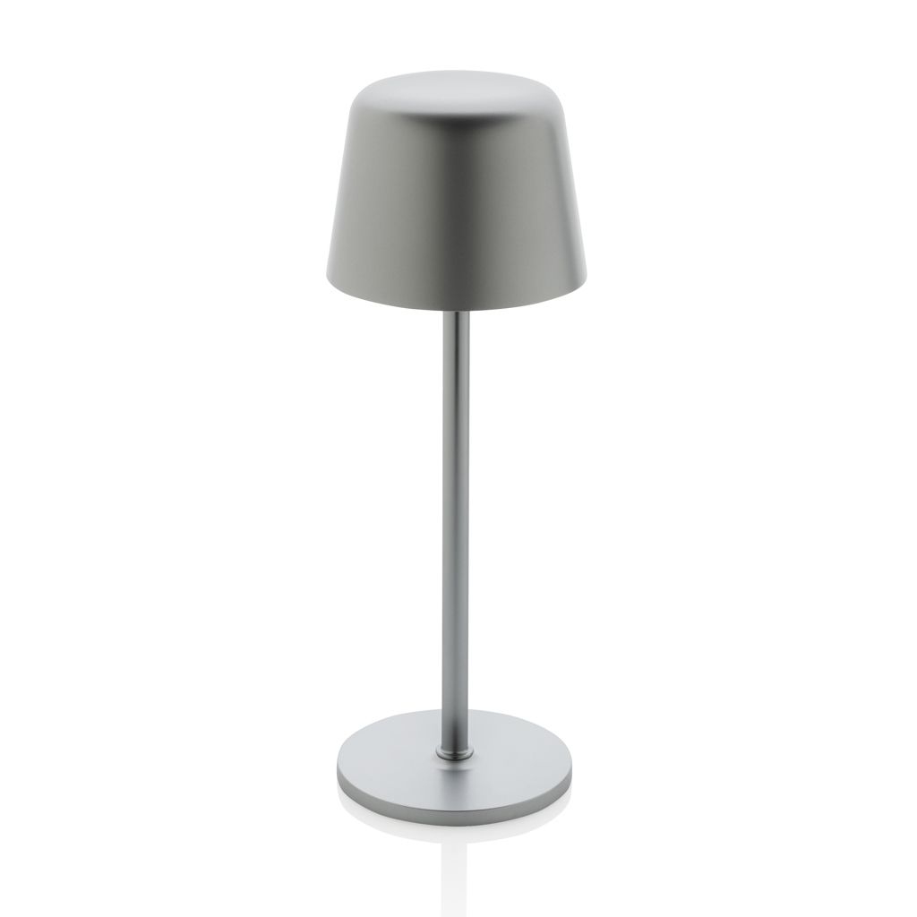 XDP513.97-02Zenic USB Tischleuchte aus RCS recyceltem Kunststoff_ silber