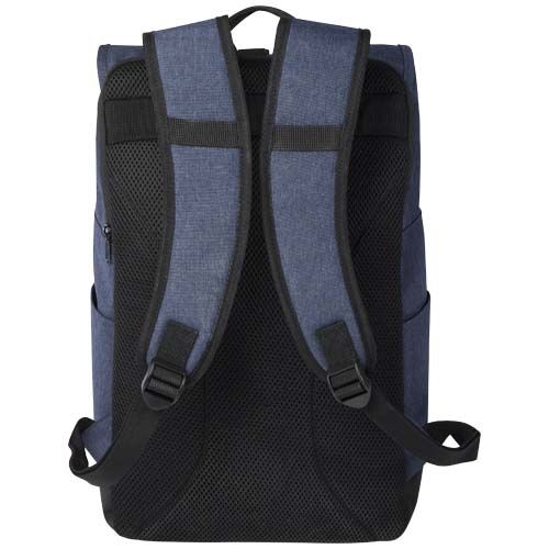 Hoss 15,6" GRS recycelter Rolltop Laptop-Rucksack 12L, heather navy