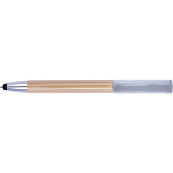 GI8988-32Bambus Kugelschreiber mit Touchfunktion Colette_ Silber GI8988-32Bambus Kugelschreiber mit Touchfunktion Colette_ Silber