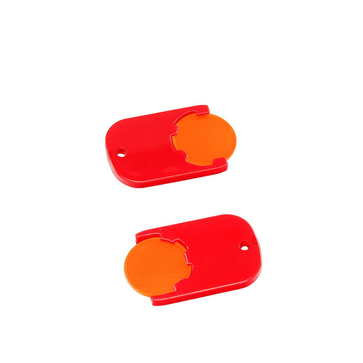 Chiphalter mit 1€-Chip "Gamma", orange, rot
