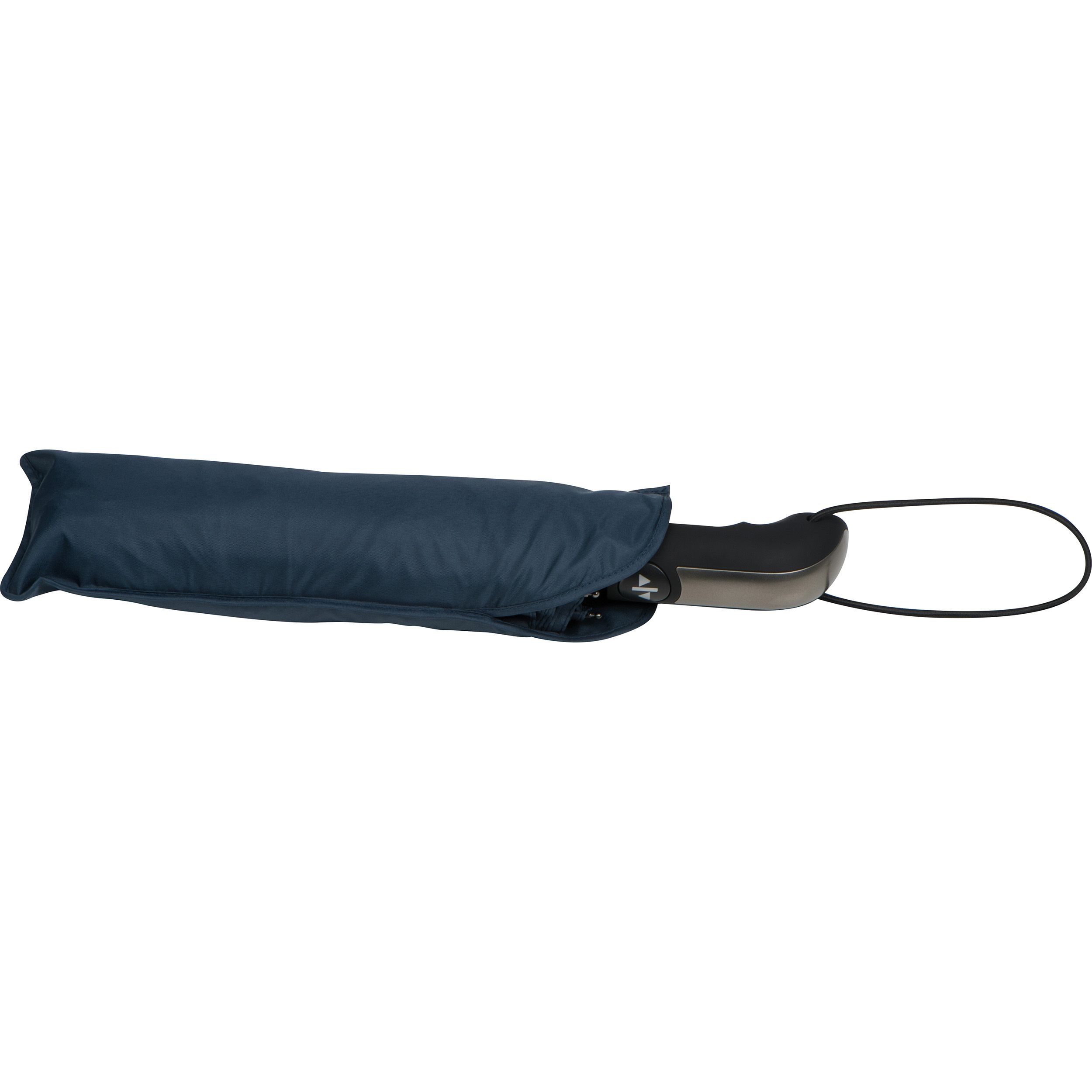 MA40747-44Automatik Taschenschirm aus Pongee mit Softgriff_ dunkelblau
