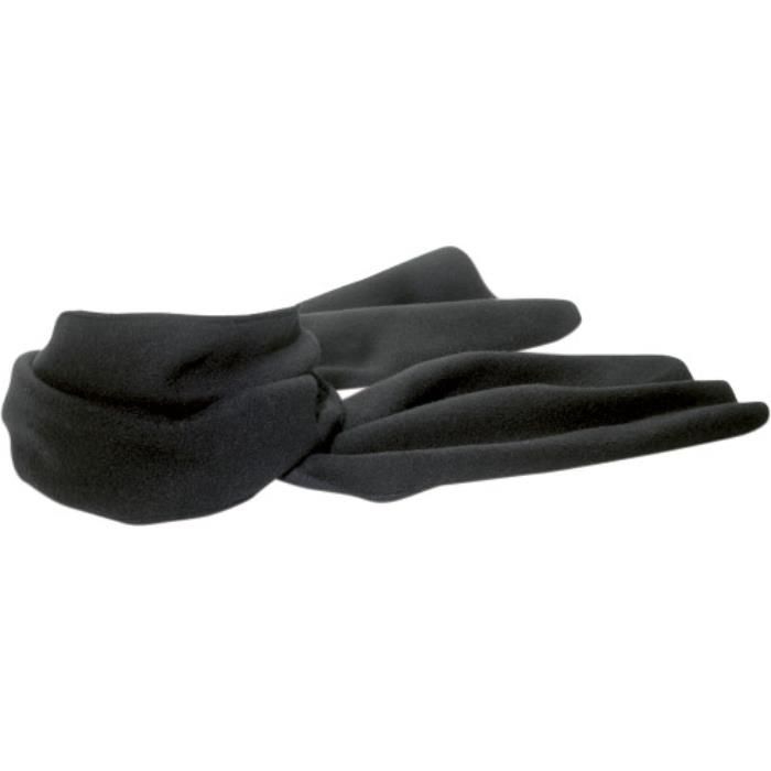 GI1743-01Fleece-Schal aus Polyester-Fleece Maddison_ Schwarz