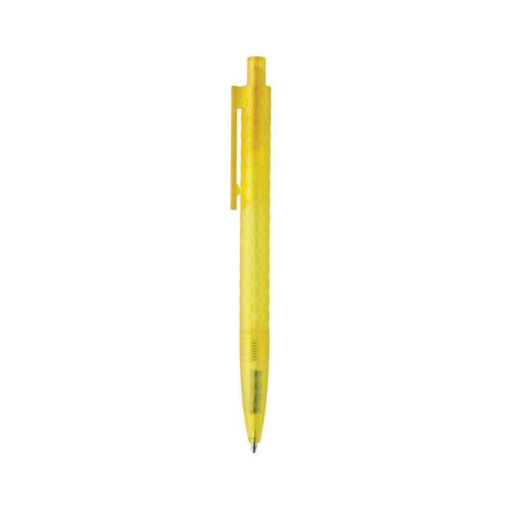 XDP611.33-06X3 Frosted-Pen aus GRS recyceltem PC_ gelb