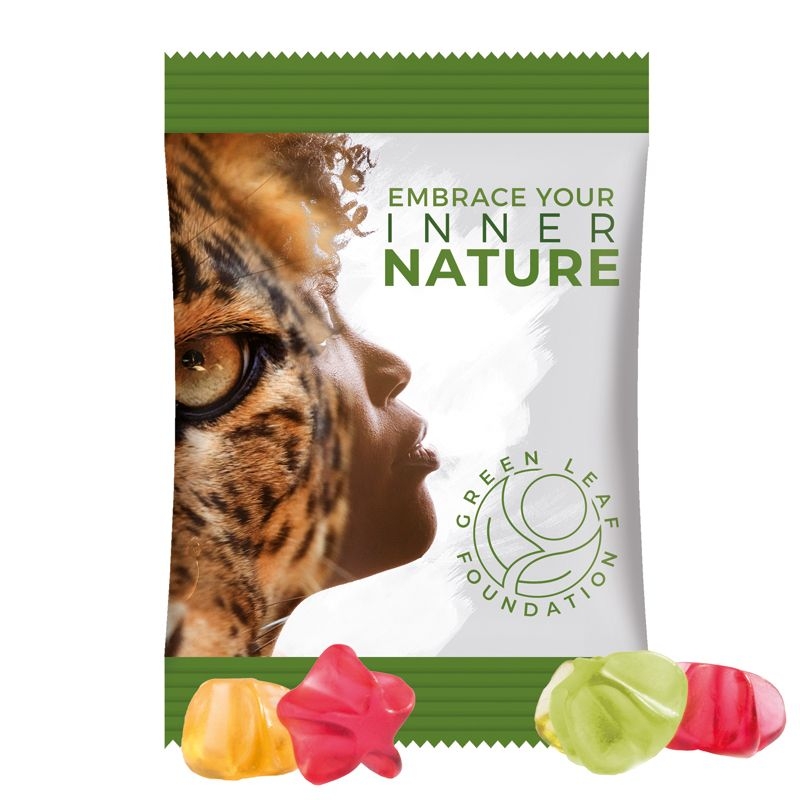 JG10062-3Minituete 15 g Trolli Fruchtgummi Standardformen_ Stern_ weisse Folie