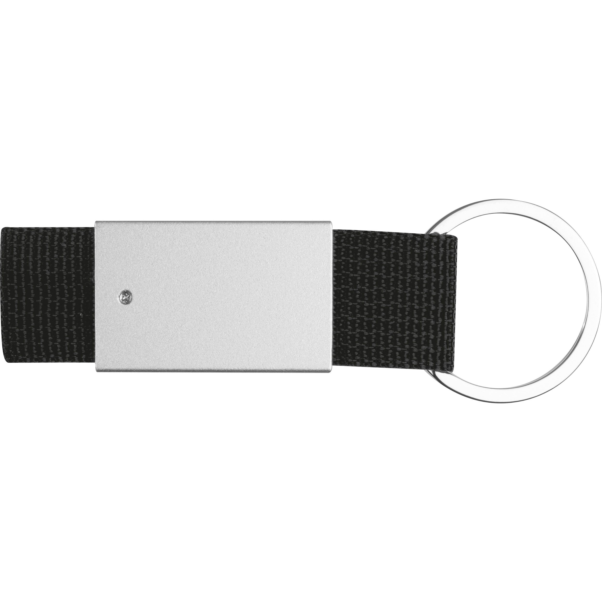 MA90957-03Schluesselanhaenger mit farbigem Stoffbaendchen_ schwarz