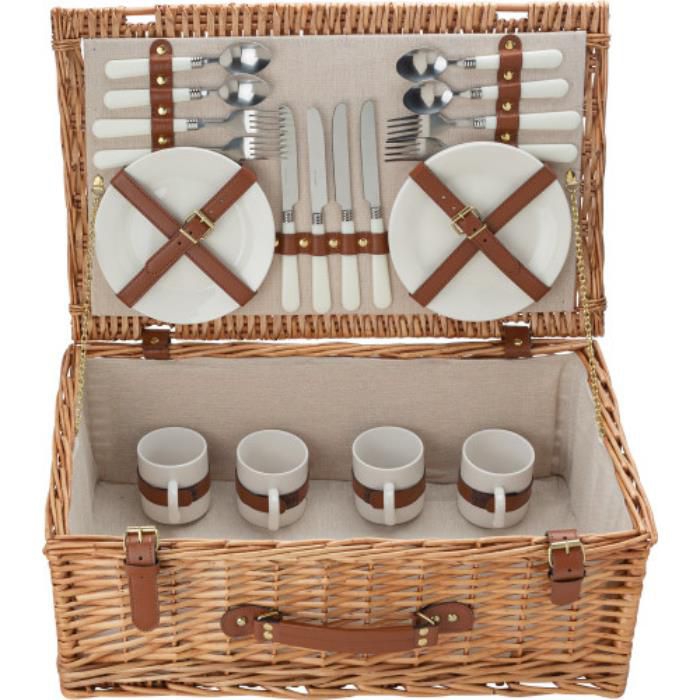 GI5795-11Picknickkorb fuer 4 Personen Levin_ Braun