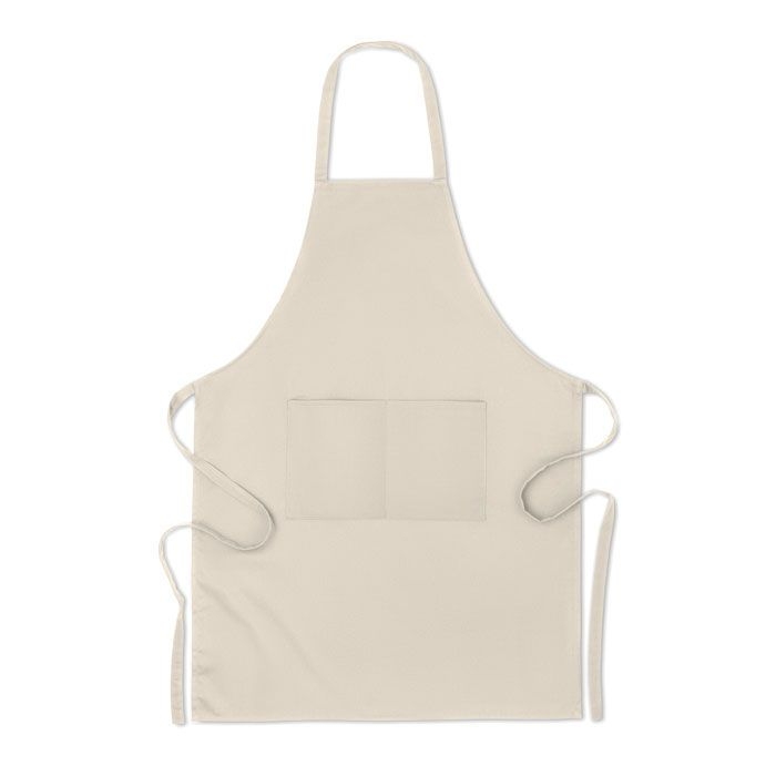 MO6262-13Raipur Kuechenschuerze Organic Cotton_ Beige