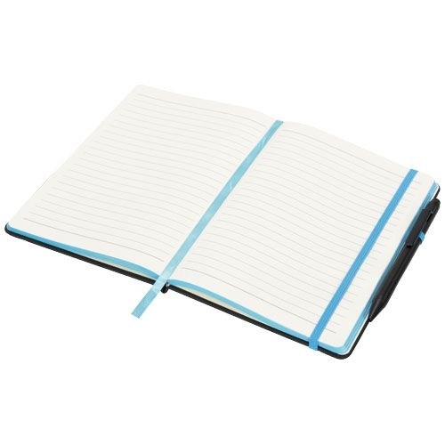 PF210210-1Noir Edge A5 Notizbuch mit farbigem Rand_ schwarz_blau