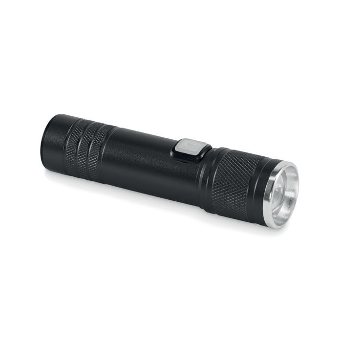 MO2724-03Flashra Wiederaufladbare Taschenlampe_ schwarz