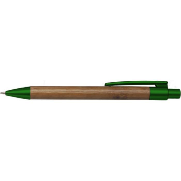 GI3993-04Kugelschreiber aus Bambus Lacey_ Gruen