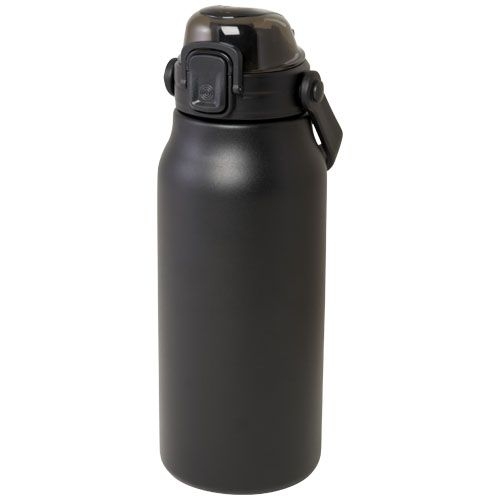 PF100789-2Giganto 1600 ml RCS-zertifizierte Kupfer-Vakuum Isolierflasche aus recyceltem Edelstahl _ schwarz