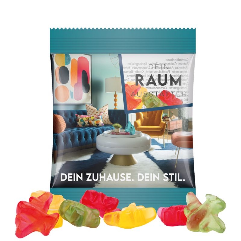 JG10061-20Minituete 10 g Trolli Fruchtgummi Standardformen_ Flugzeug_ transparente Folie
