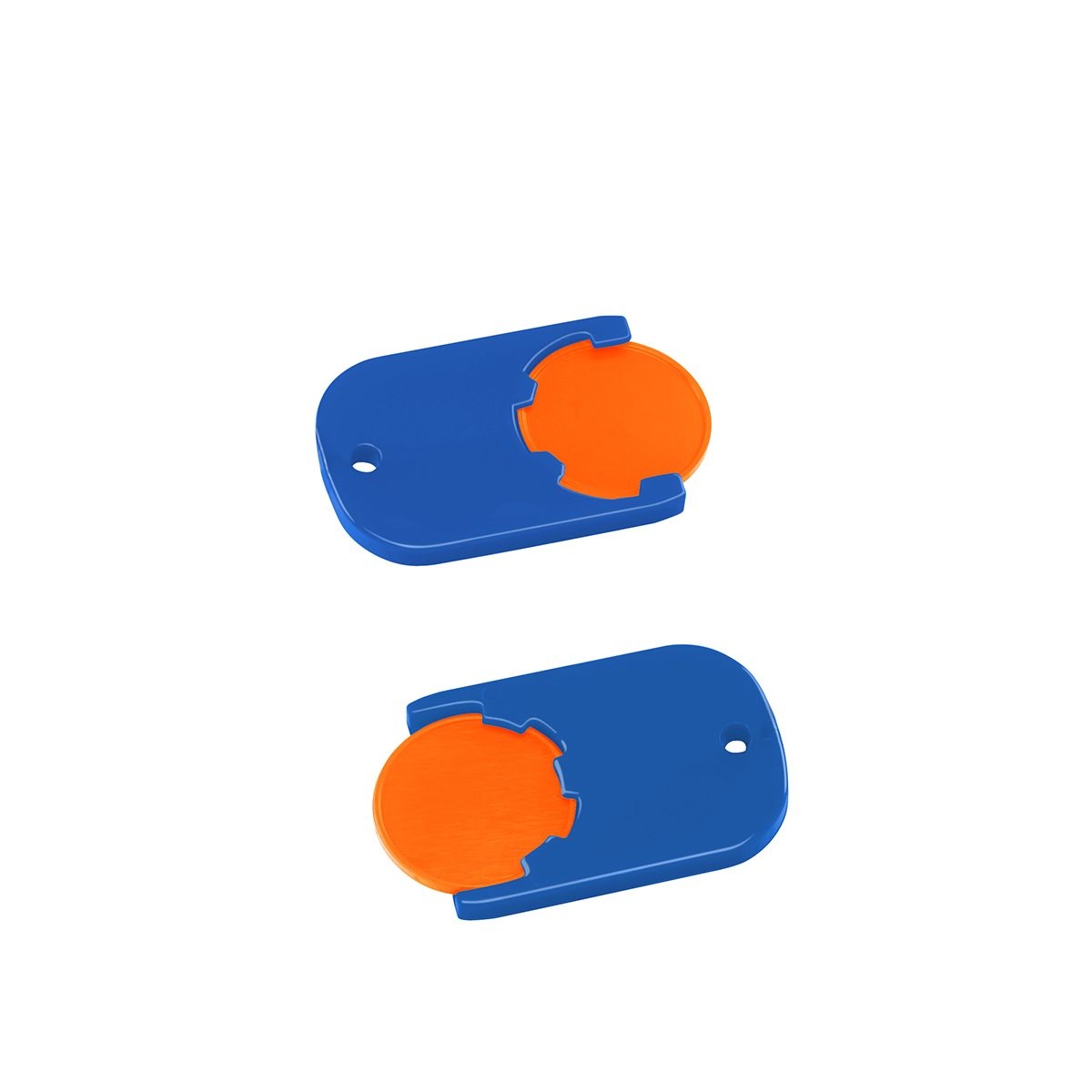 HE7555-5-3Chiphalter mit 1€-Chip _Gamma_ orange_ blau