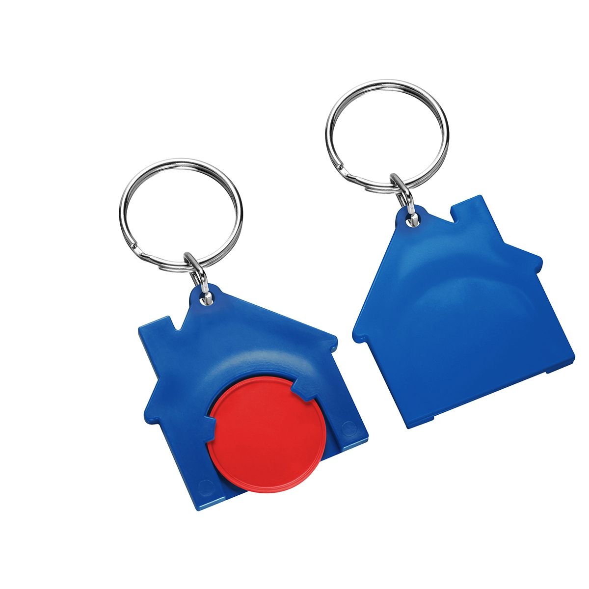 HE7516R-1-3Chiphalter mit 1€-Chip _Haus_ rot_ blau HE7516R-1-3Chiphalter mit 1€-Chip _Haus_ rot_ blau