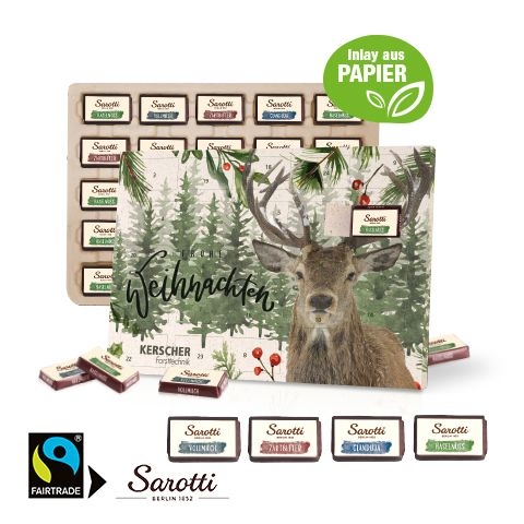 CD55395-01Tisch-Adventskalender Sarotti _Business Exklusiv_ Inlay aus Papier_ Motiv-Vorlage