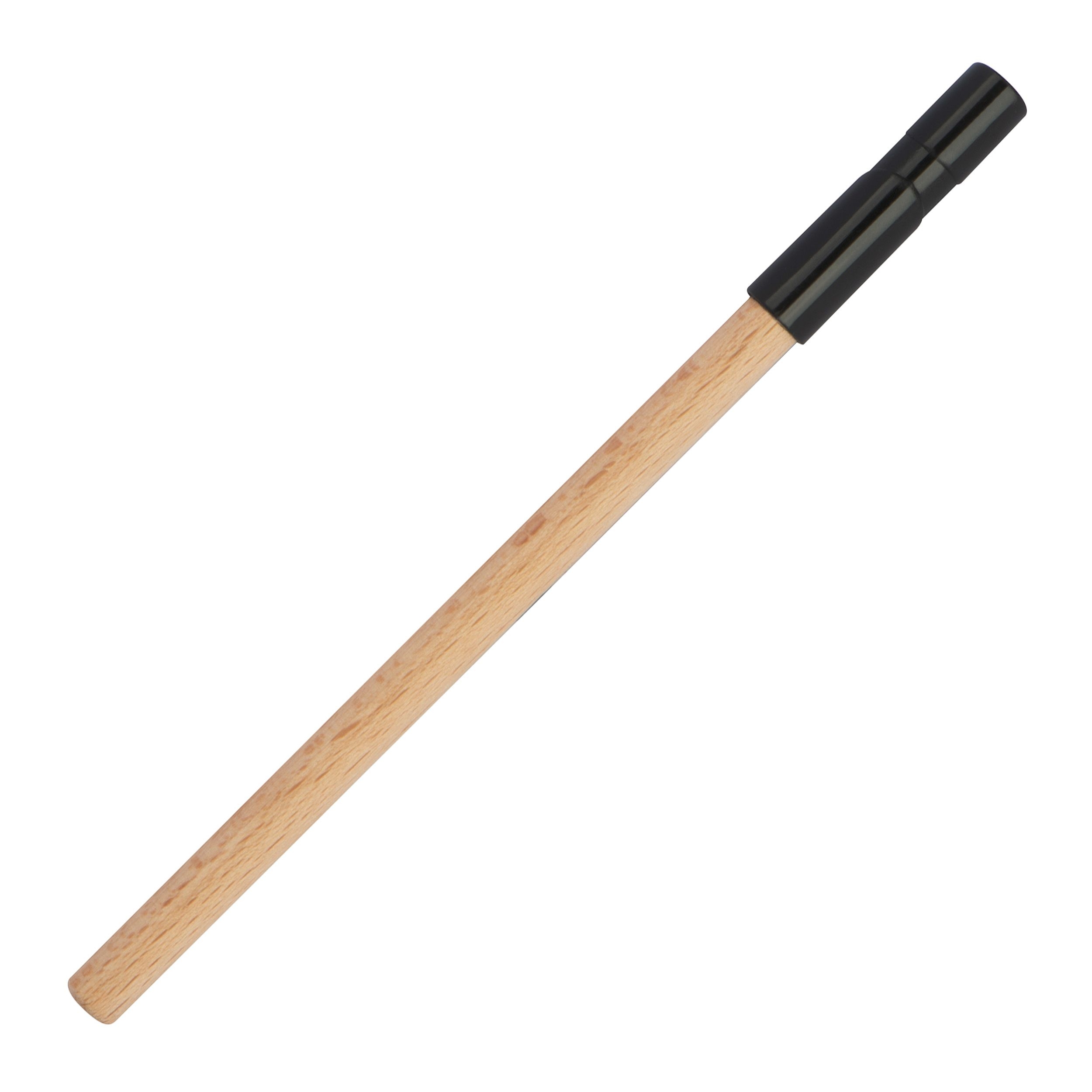MA11291-01Holzkugelschreiber mit schwarzer Kunststoffkappe_ braun
