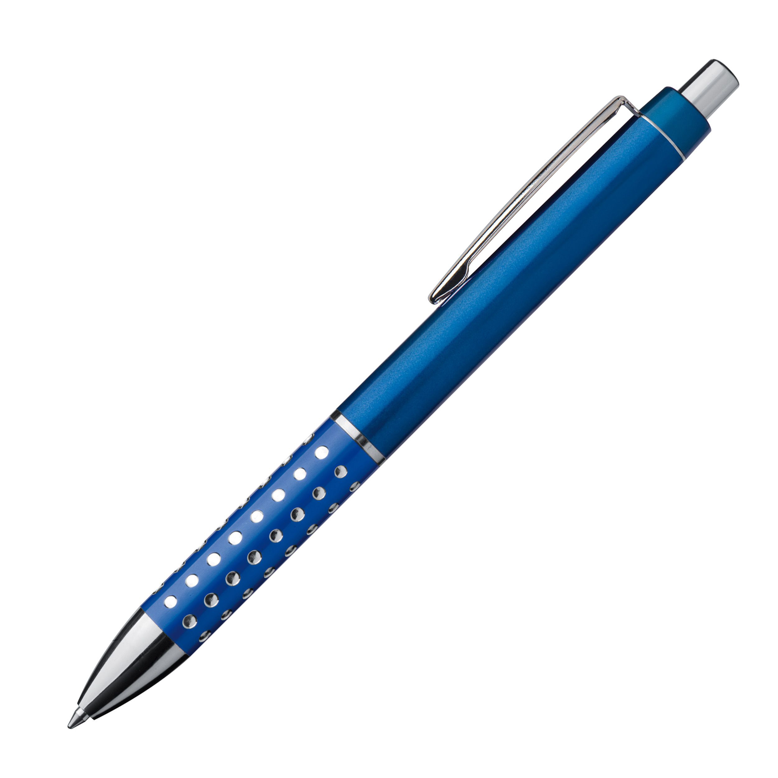 Kugelschreiber mit glitzernder Griffzone, blau
