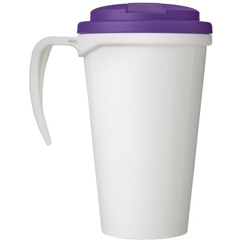 PF210420-12Brite-Ameriano® Grande 350 ml Isolierbecher mit auslaufsicherem Schraubverschluss_ weiss_lila