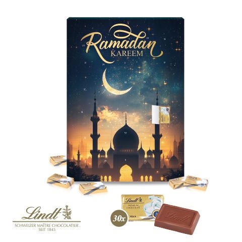 CD95189Ramadan Kalender mit Lindt Schokolade