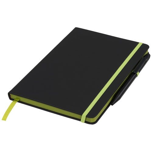 PF210210-2Noir Edge A5 Notizbuch mit farbigem Rand_ schwarz_limone