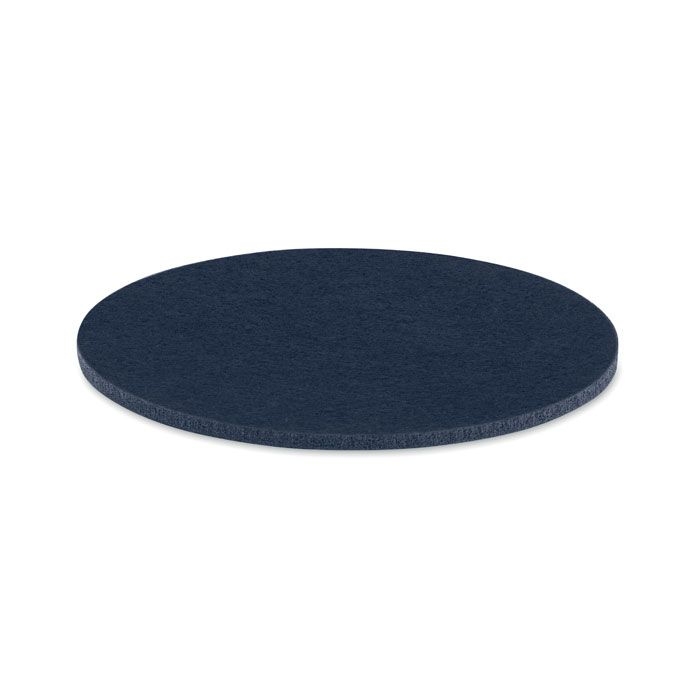 MO2356-04Feltster Runder Untersetzer RPET_ Blau MO2356-04Feltster Runder Untersetzer RPET_ Blau