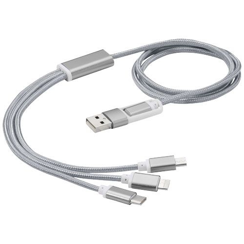 PF124180-3Versatile 5-in-1-Ladekabel_ silber PF124180-3Versatile 5-in-1-Ladekabel_ silber