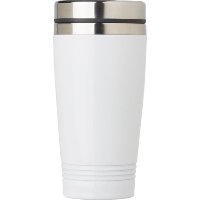 GI709939-02Trinkbecher aus Edelstahl _450 ml_ Velma_ Weiss GI709939-02Trinkbecher aus Edelstahl _450 ml_ Velma_ Weiss