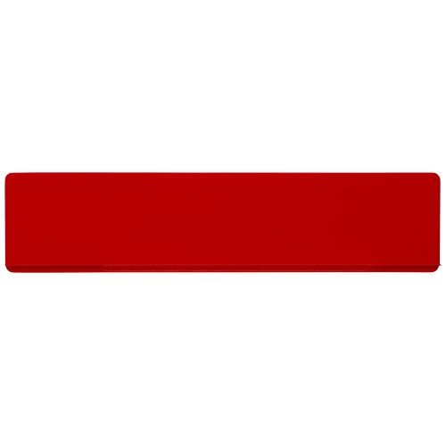 PF210467-3Refari 15 cm Lineal aus recyceltem Kunststoff_ rot