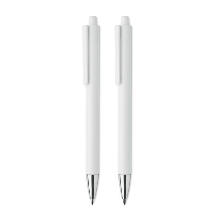 MO2567-06Orwell Schreibset recyceltes Alu_ weiss