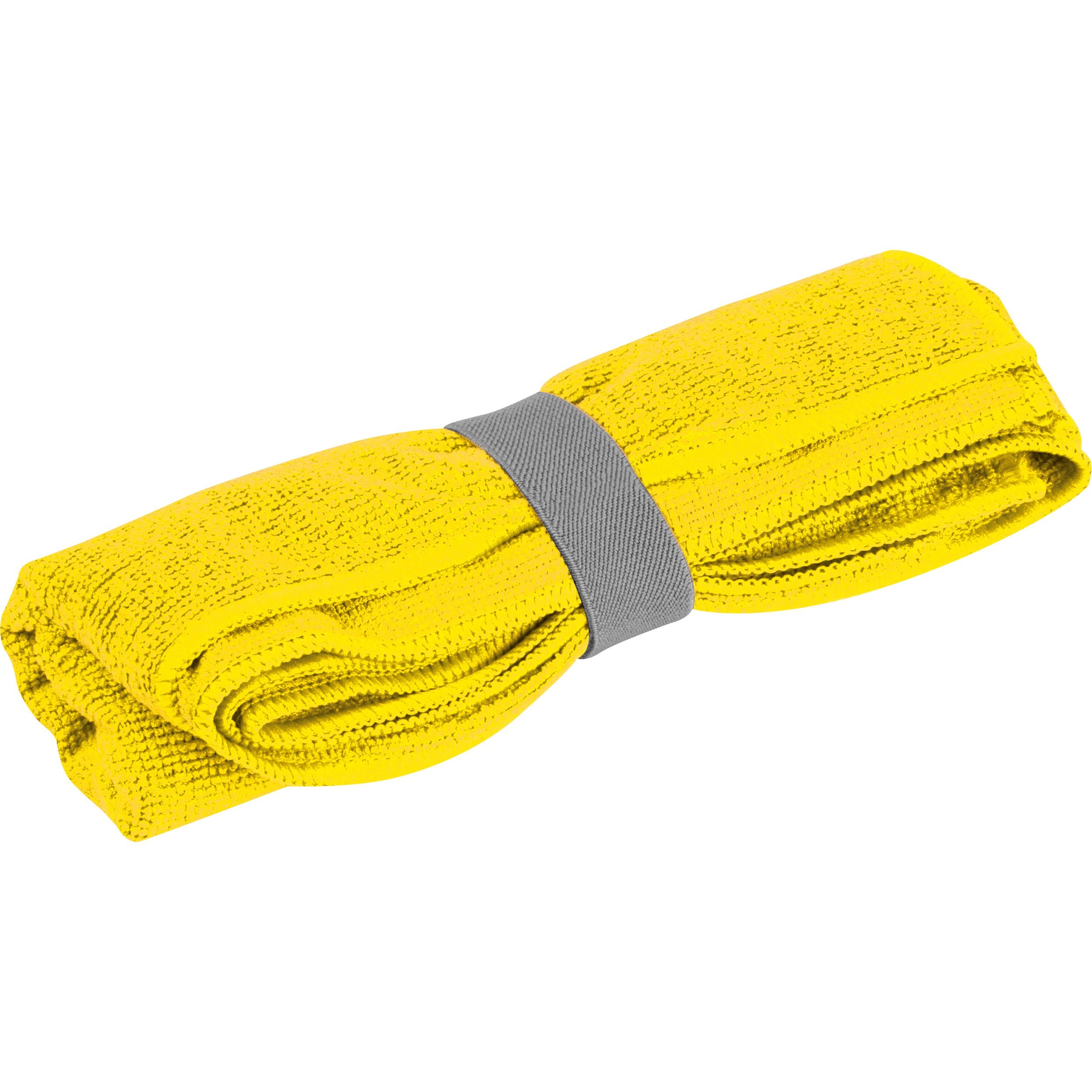MA74754-08Mikrofaser Handtuch mit Gummiband HUGH_ gelb