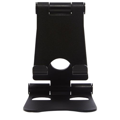 PF124193-1Klappbarer Smartphone Staender aus Aluminium_ schwarz