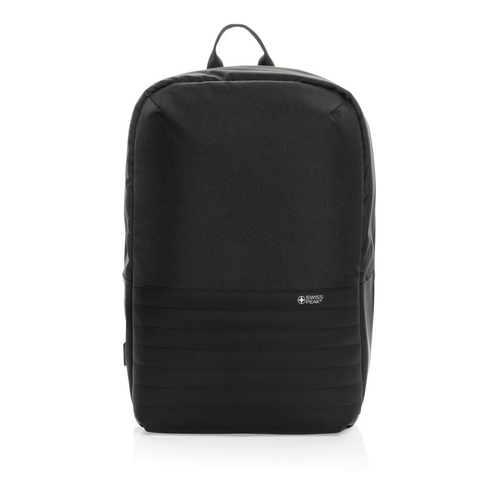 XDP763_13-1Swiss Peak AWARE™ Anti-Theft-RFID 15.6_-Laptop-Rucksack_ schwarz