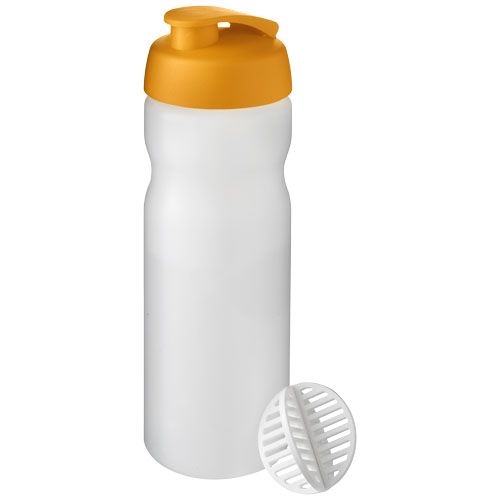 PF210703-3Baseline Plus 650 ml Shakerflasche_ orange_klar mattiert