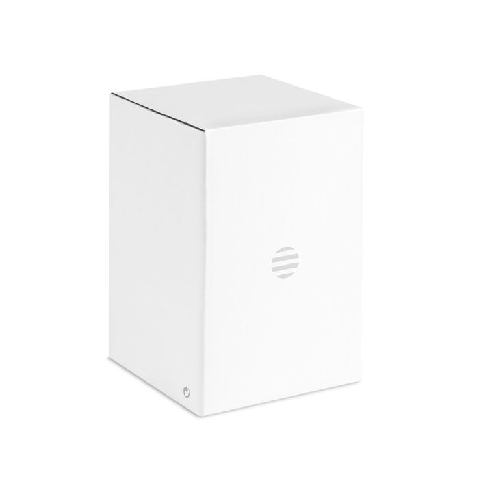 MO9062-06Round White Wireless Lautsprecher LED_ Weiss