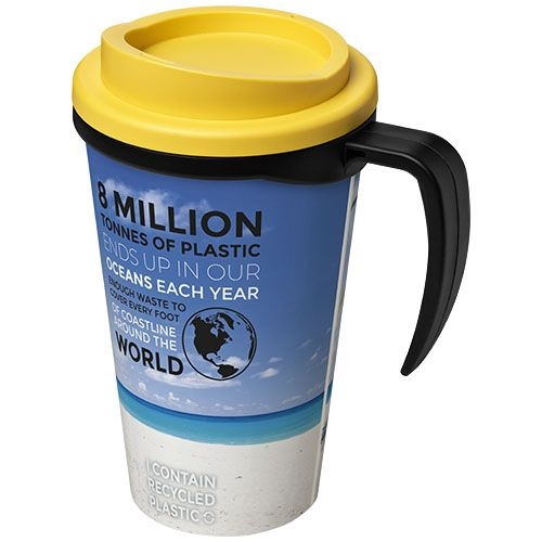 PF210006-24Brite-Ameriano® Grande 350 ml Isolierbecher_ schwarz_gelb PF210006-24Brite-Ameriano® Grande 350 ml Isolierbecher_ schwarz_gelb