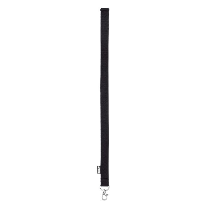 MO6100-03Lany Rpet Lanyard RPET 20mm_ schwarz