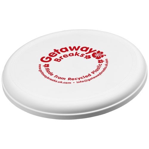 PF127029-1Orbit Frisbee aus recyceltem Kunststoff_ weiss