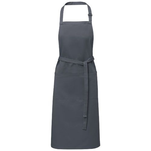 PF113334-4Andrea 240 g_m² Schuerze mit verstellbarem Nackenband_ dunkelgrau
